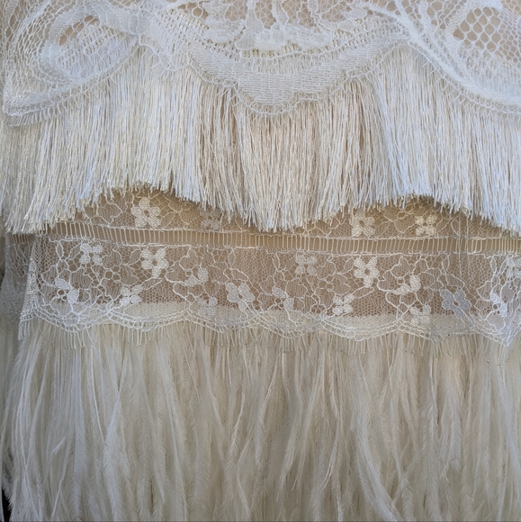 NWT Tadashi Shoji Wedding Gown (Ivory, street size 6, wedding size 8) - Picture 3 of 11